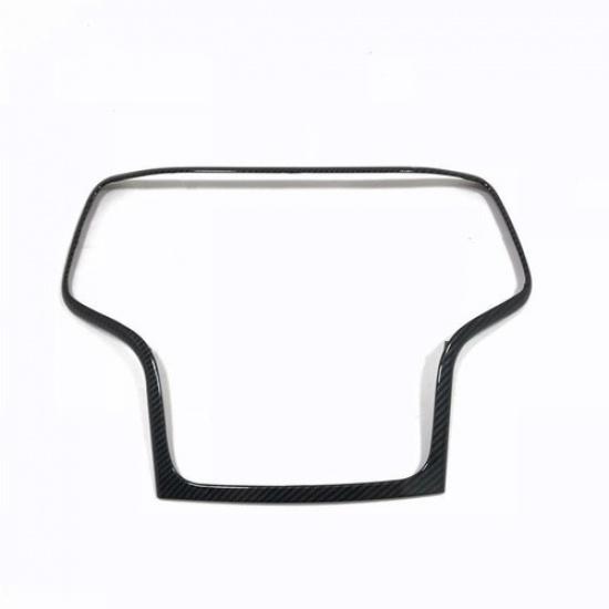 Dashboard Gps Navigation Cover Trim For Jeep Grand Cherokee 2014+Carbon Fiber
