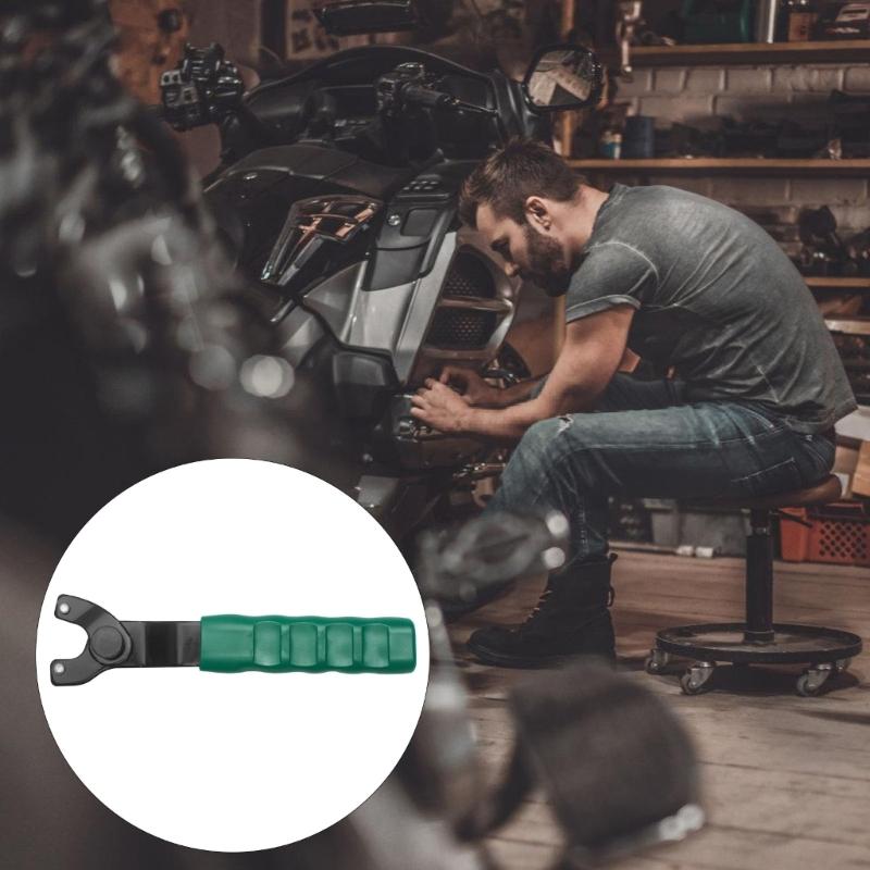 Industrial Angle Grinder Wrenches Tool Secure Nut Rotations System Reinforced Steel Frame Comfortable Slip Handle For Workshop Applications