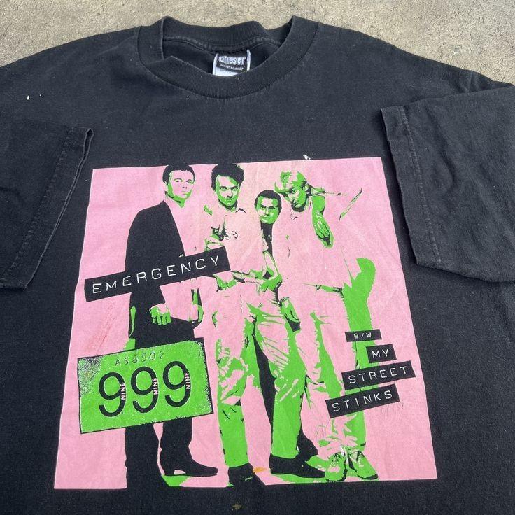 

Vintage 999 Band English Punk Rock Promo Tee Shirt Unisex T-Shirt M
