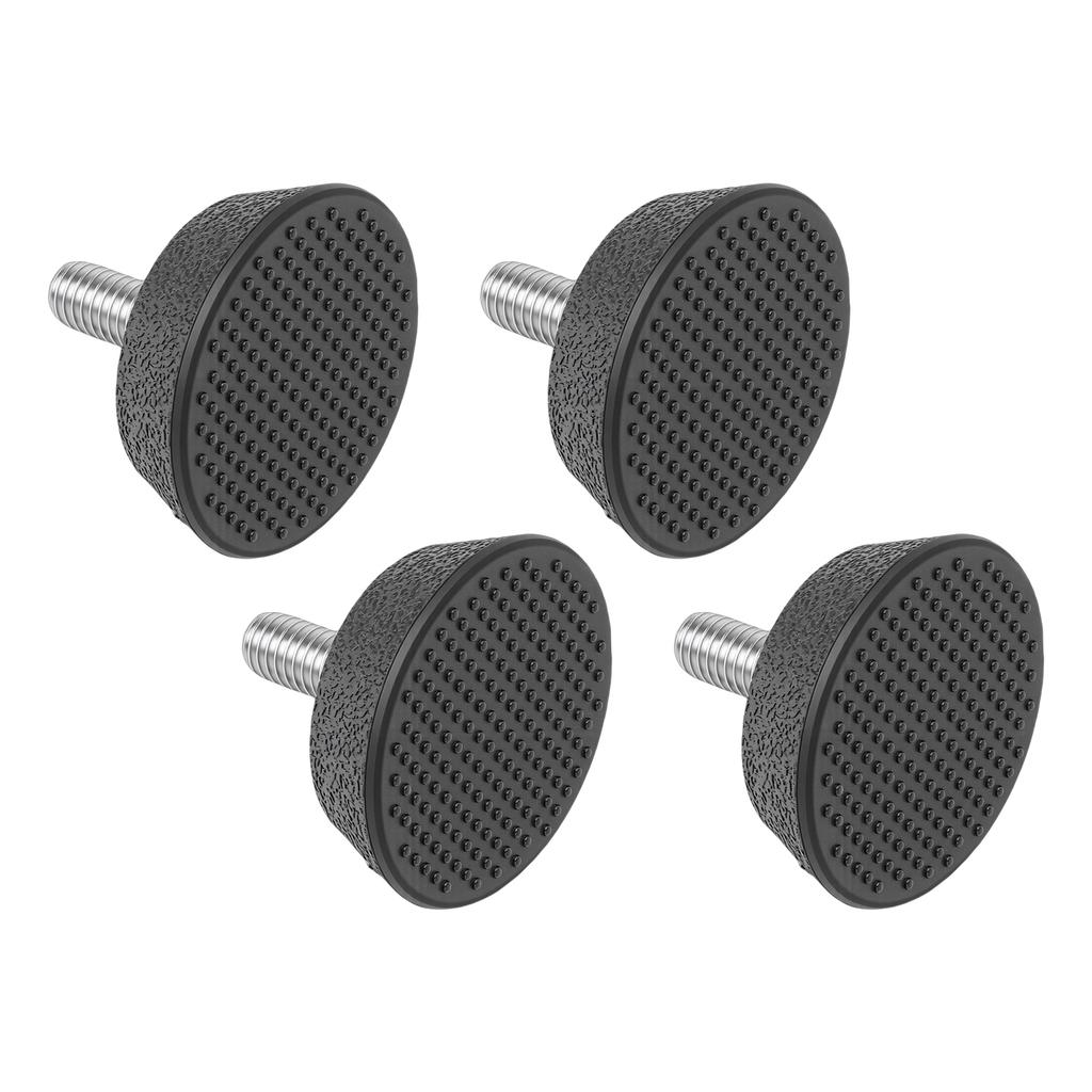 4PCS Furniture Levelers Screw in Leveling Feet with Non Slip Rubber Pad for Dining Table Chair Sofa Fitness Equipment