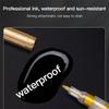 Metallic Marker Pen 0.7/1.0 mm Extra Fine Acrylic Gold Silver Color Pen Back to School Supplies Highlighter Marker DIY Painting