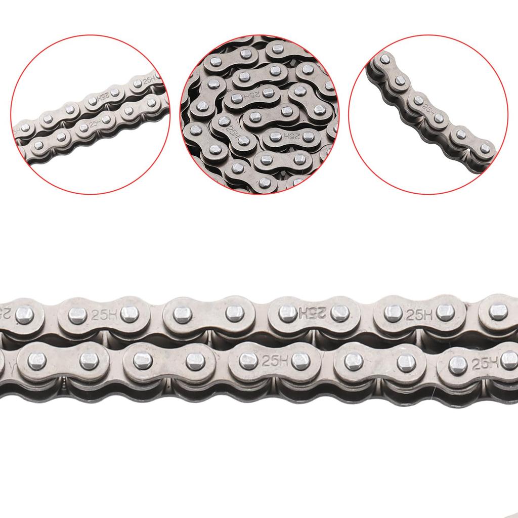 KAMIER 25H Drive Chain 126 Link For Razor MX350 MX400 ZR350 SX350 McGrath Dirt Rocket Bike Kids Electric Pocket Mod Mini Euro Bella Vapor Sweet Pea