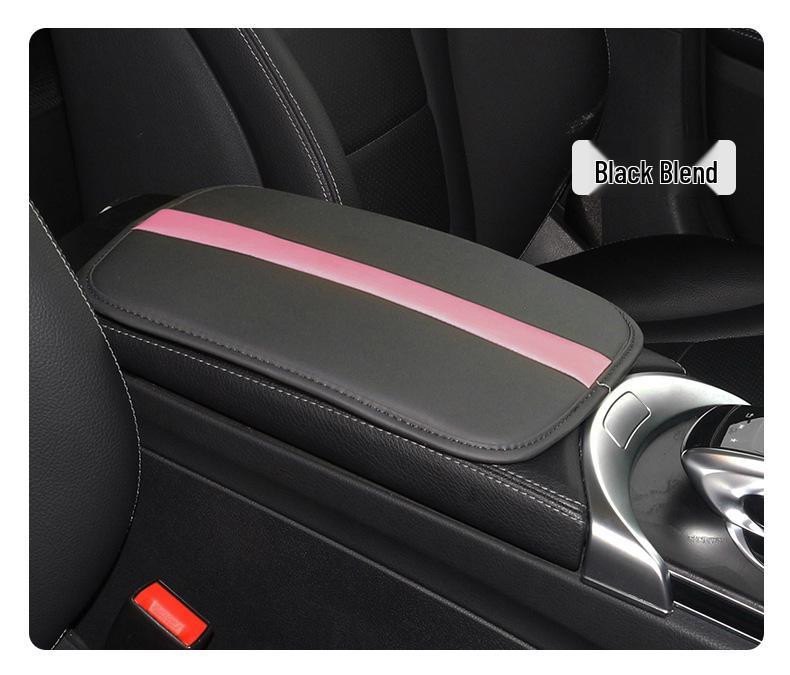 Universal Non-Slip Black Car Armrest Pad - Wear-Resistant Interior Accessory