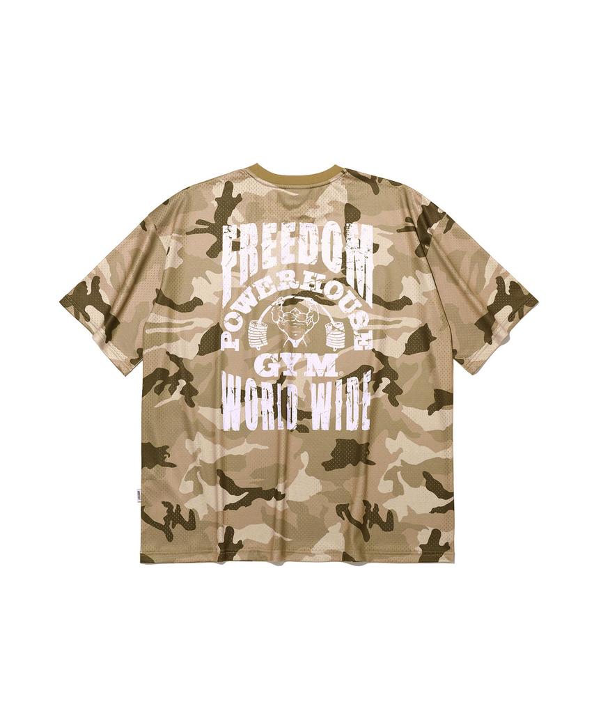 FREEDOM Powerhouse Mesh Oversized T-Shirt (Desert Camo)