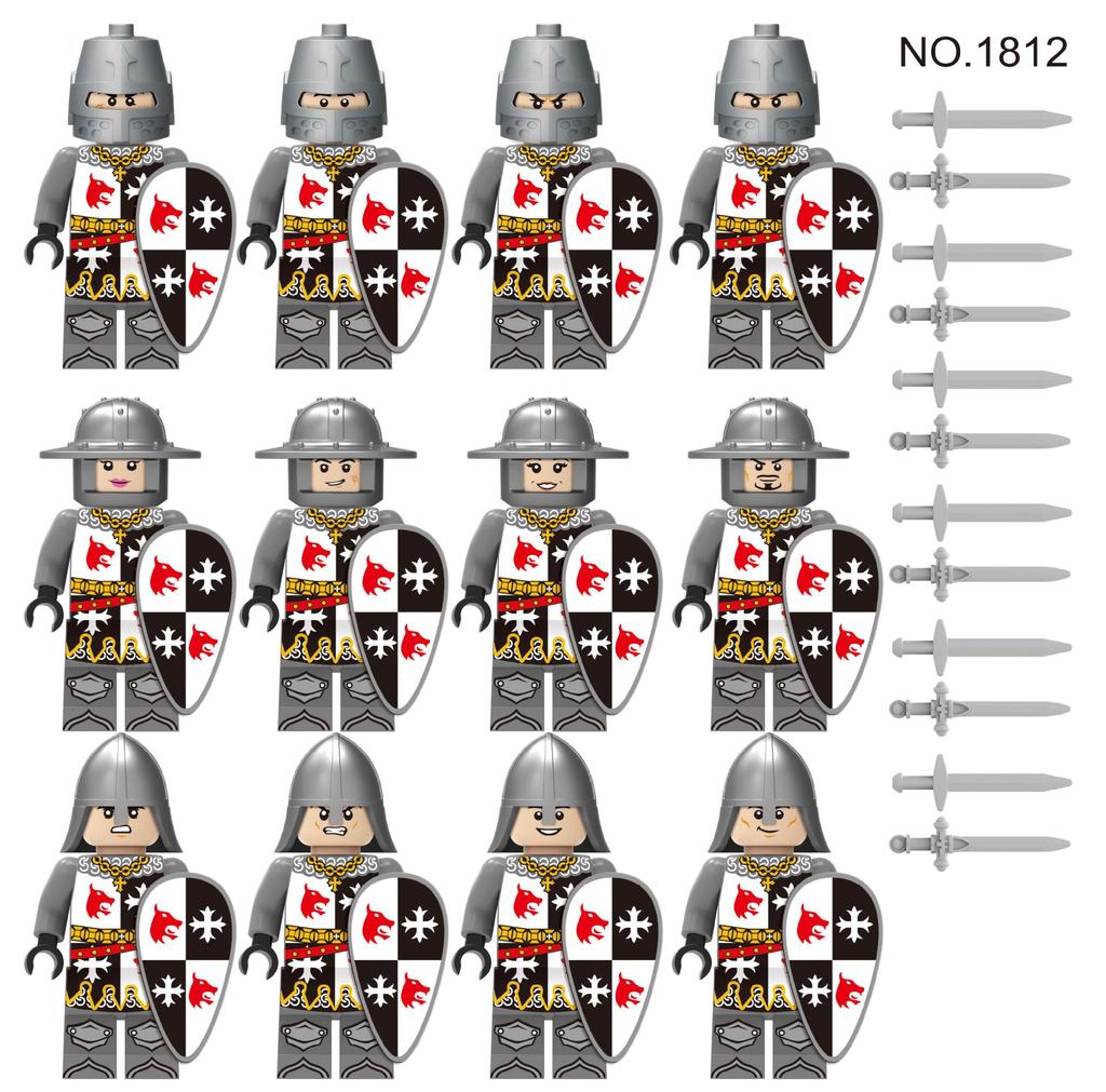 M1801 M1805 M1806 M1813 M1811 Medieval Soldier Building Block Minifigures Toy