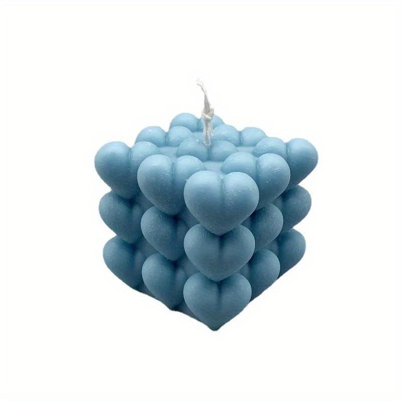 Molde de Silicone para Vela Bola Mágica Amor DIY Coração Pirâmide Colmeia Fabricação de Velas Chocolate Sabão Resina Molde Presentes Artesanato Decoração de Casa