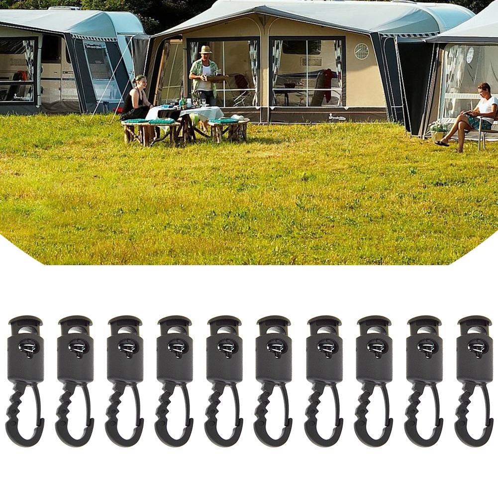 Secure and Quick To Use Awning Hook Clamp for Tent Wind Ropes Pack of 10