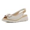 Sandali con zeppa alla moda, comodi, leggeri, traspiranti, con strass, temperamentali, semplici, per donna, eleganti, primaverili
