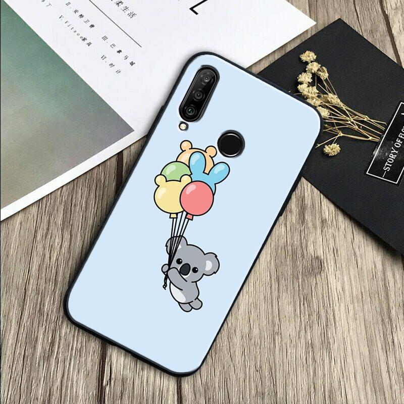 Cartoon Painting Animal Koala For Huawei Nova Y70 Y91 Y61 Y72 Y73 Y90 Y60 3i 7i 8i 11 12i 9 10 SE P20 P30 Pro P40 Lite Case