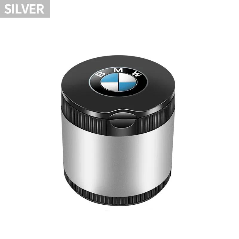 XWFVI1 Car Portable Ashtray LED Light Alloy Ash Tray Aluminum Cup For BMW 1 3 5 Series X1 X4 X5 X7 G20 G38 F20 F39 F48 E46 E60 E36 E39