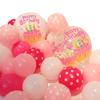 Children's Day Polka Dot First Birthday Decoration: Smiley Face 4D Round Balloon Set with Colorful Balloons