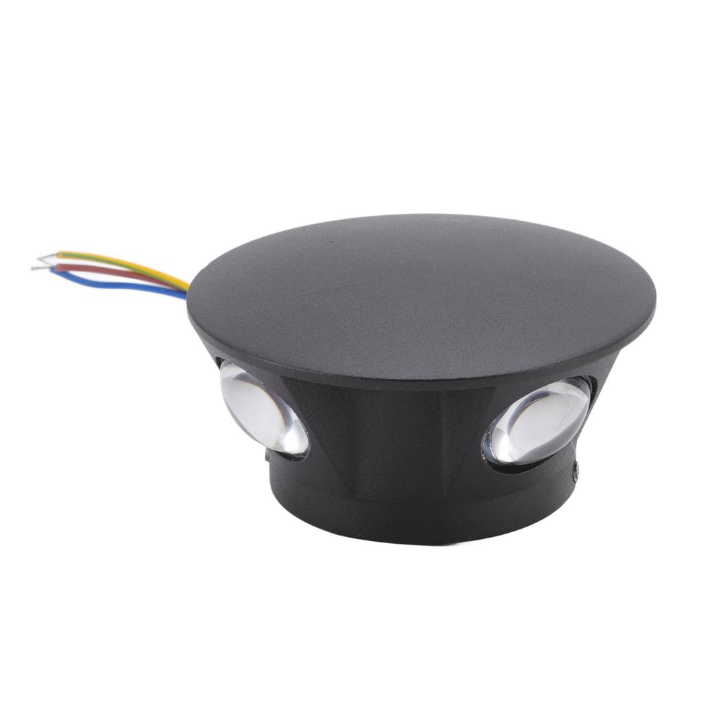 Runde LED-Wandleuchte 4-seitige Beleuchtung Dekorative warmweiße Lampe für Flur Schlafzimmer 4W