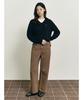 Binpolleidiseu [B. My] Cashmere Blend Loose Fit V-Neck Knit Navy (Bf5X51N01R)