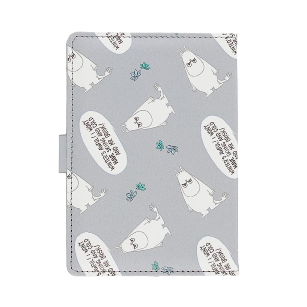 Marushin Medicine Sulky Face Synthetic 1425040600 Notebook, Moomin, Pattern, Leather,