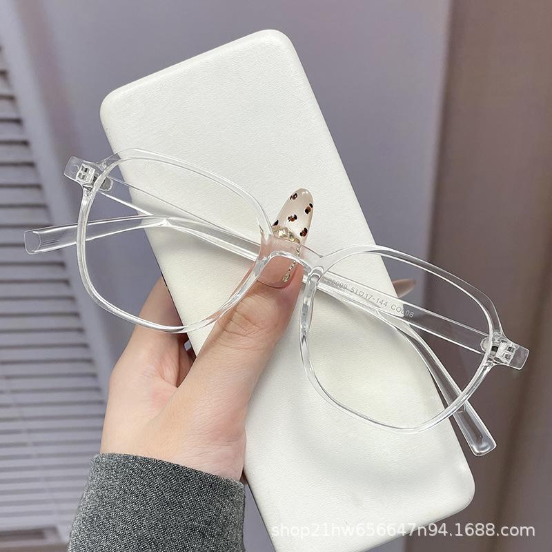 2026 Trendy European Clear Lens Slim Anti-Blue Light Glasses Frame