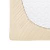 Fitted sheet 180x200 jersey 100% COTTON light beige