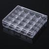 25 Spools Empty Bobbins Storage Box Sewing Accessories Tools Plastic Sewing Machine Bobbin Case Knitting Needle Organizer