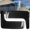 JHTCARJP Side Visors for Small Rear Windows 200 8th NV350 Rain and Sun 37cm Vertical Tape Smoked Finish (Hiace Series, 4th, 5th, 6th, 7th, Generation,