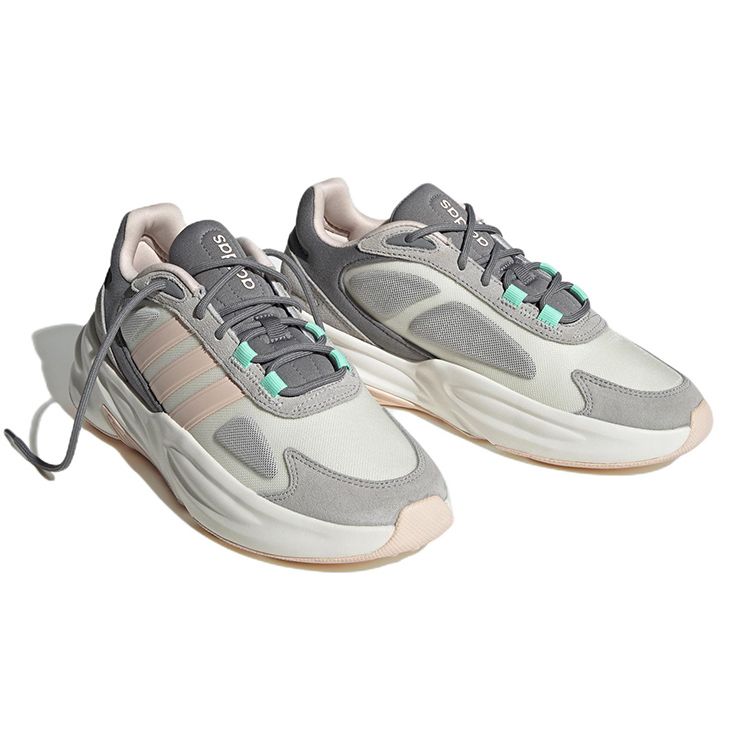 Adidas Neo Ozelle Comfortable Trendy Fabric Leather Slip Resistant Durable Lightweight Low Top Casual Running Shoes Women Sneaker HP2695