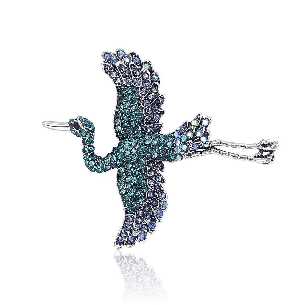 Strass Phönix Broschen für Damen Unisex Emaille Vogel Tier Anstecknadeln Event Party Rucksack Dekoration Kleidung Accessoires