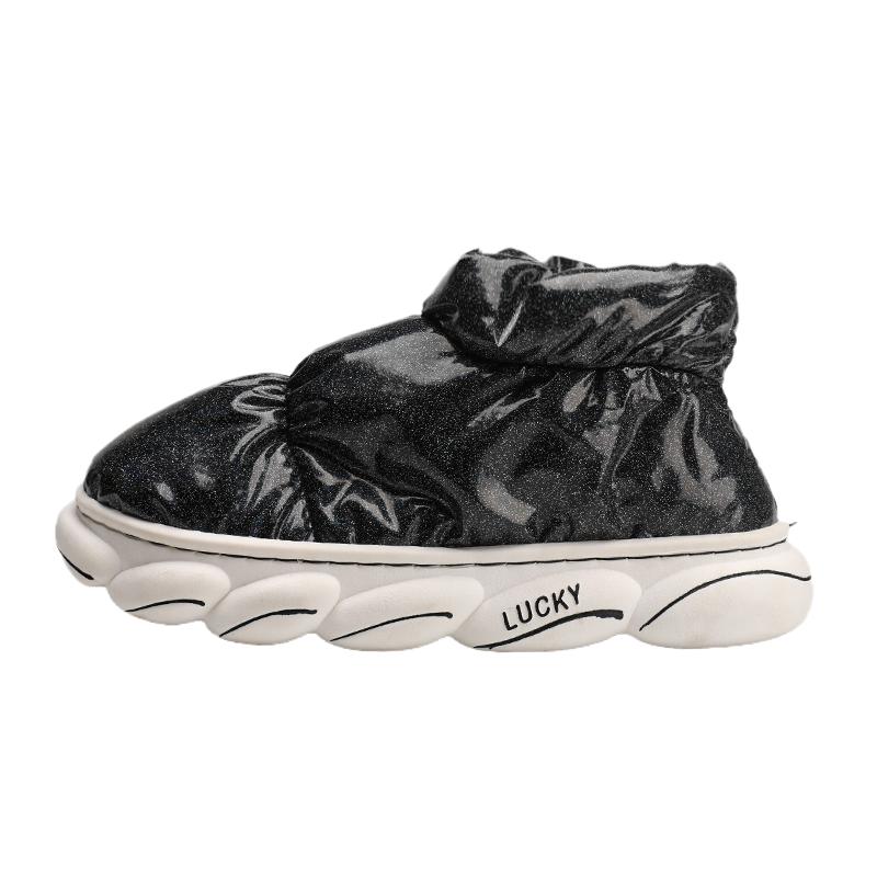 Зимняя обувь для мужчин Легкая Гибкая Уличная Рекомендуется Мягкая Удобная Универсальная Дышащая Плюс Бархат Новая Сохраняет Тепло 38-39 чёрный 2990₽