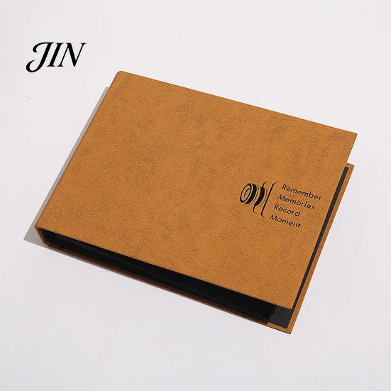 Commemorative Photo Album Scrapbook, Horizontal Loose-Leaf with Waterproof Thickened Film Pages, Flat-Lay Design Refillable Coil Binding for