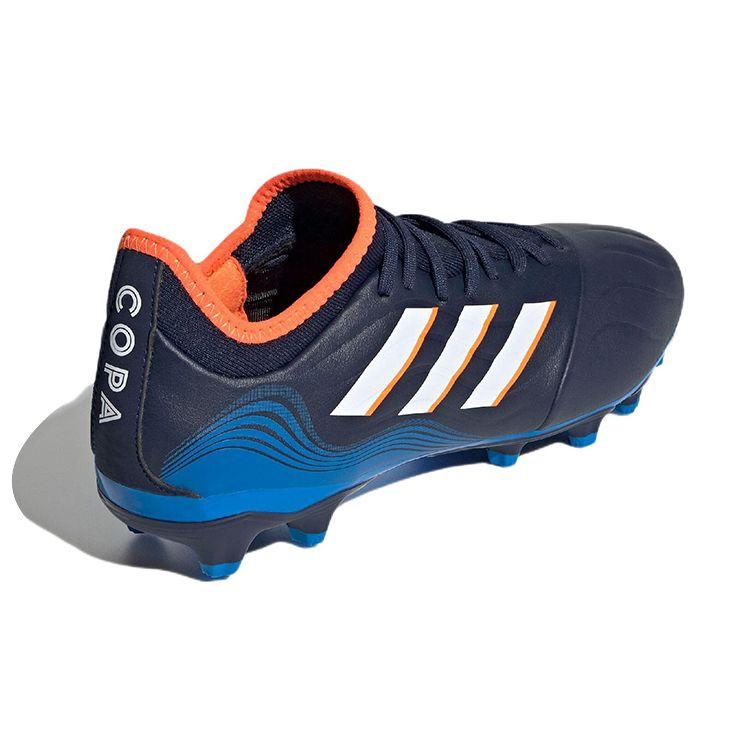 Adidas Copa Sense.3 Round Toe Lace-Up AG (Rubber Short Studs) Slip-Resistant Durable Lightweight Soccer Shoes Men Soccer Shoes Black White Blue GW4966