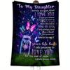 Mom's Love Letter Blanket - Soft Flannel Daughter Gift Sentimental Throw