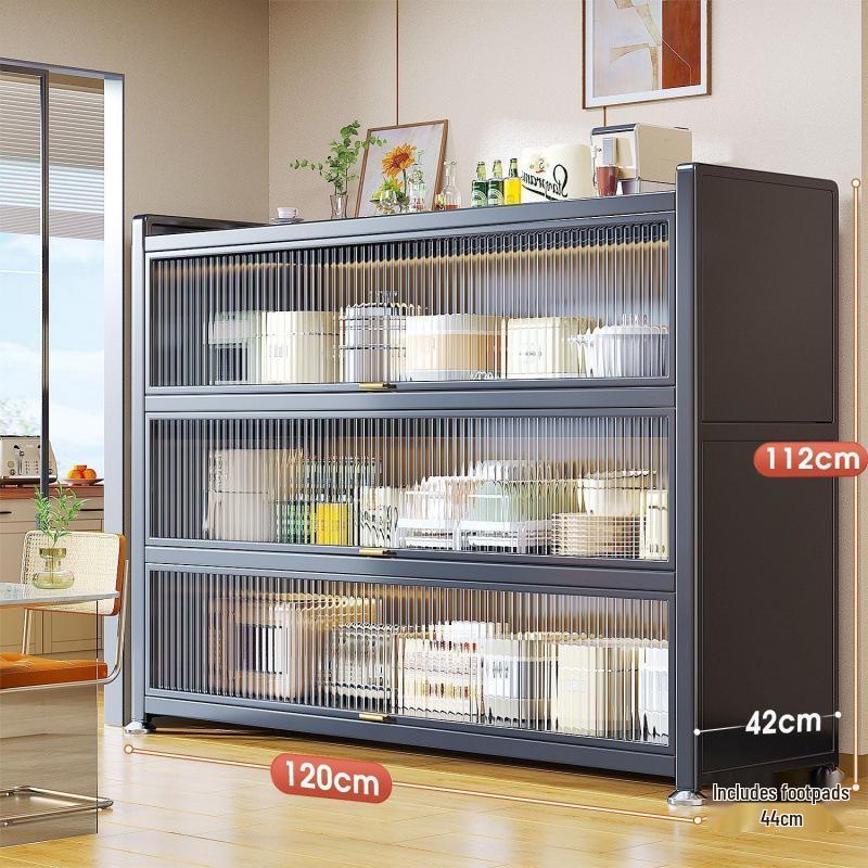 Étagère de Rangement Multifonctionnelle sur Pied et Buffet de Cuisine