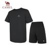 CAMEL Quick-Dry Running Short Sleeve T-Shirt & Pants Set