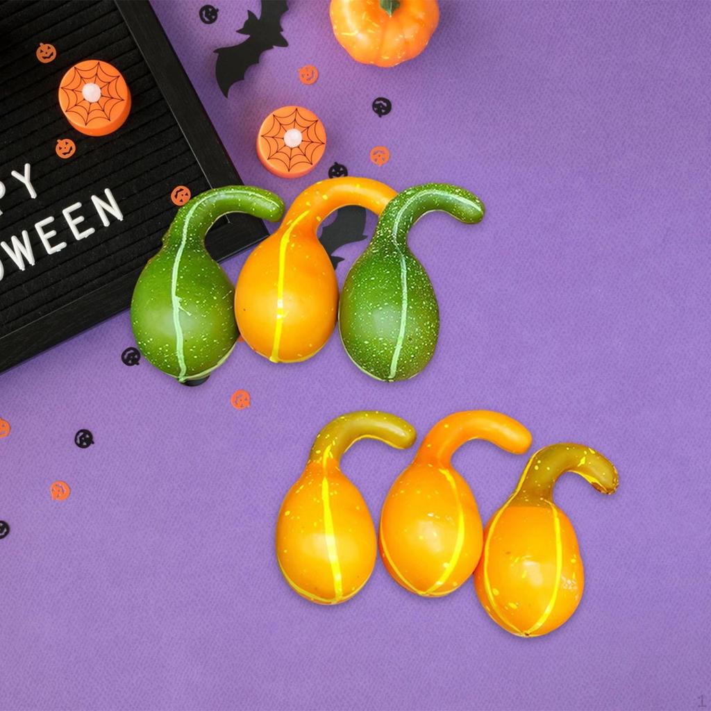 Artificial Harvest Pumpkins Halloween Vegetable Model Foam Material Lightweight Stackable Assorted