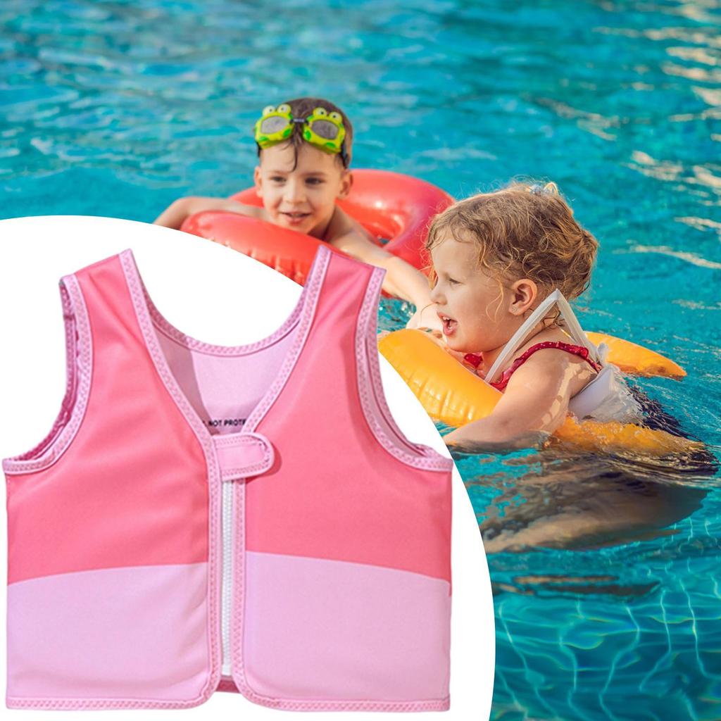 Toddlers Swim Vest Cartoon Kids Swim Trainer Vest Cute Swimming Aid Buoyancy Clothing Floatation Jackets for Swimming Pool