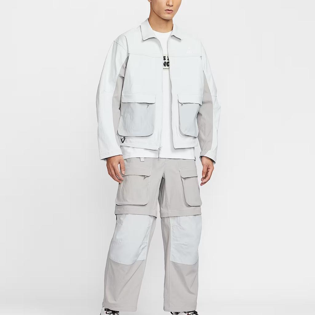 Nike ACG Jackets Men's Dust Photon/Mist Gray/University Gray/Mountain White Lapel Moderate Other HV0599-025