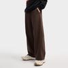 Fila Original Fleece Version Warm Fashion Simple Versatile Comfortable Casual Retro Classic Loose Knit Sports Pants Men Pants Dark-Brown F11M619603FBN