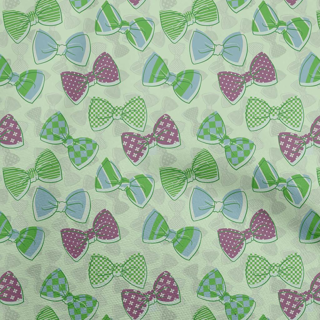oneOone Țesătură din bumbac Flex verde lime Țesătură cu papion pentru copii pentru cusut țesături artizanale imprimate la oarde 40 inch