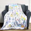 Customiz Name Personality Sumikko Gurashi Blanket Soft &Warm Sofa Office Bed Travel Lunch Break Blanket, Gift Suitable All Seasons