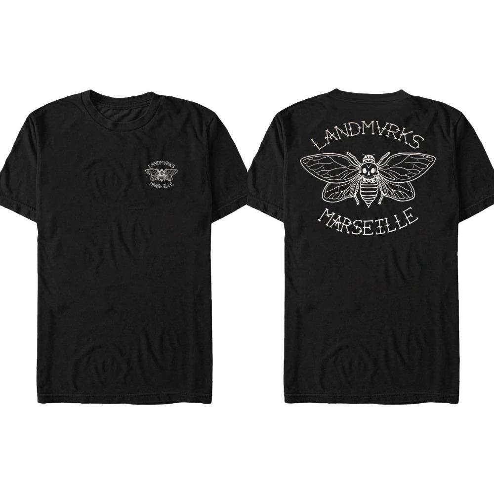 Metalcoreová kapela Landmvrks Módní doplňky Potisk Tričko Pánské Dámské Kulatý výstřih Bavlněné Tričko Volné Ležérní Oversized High-street Top