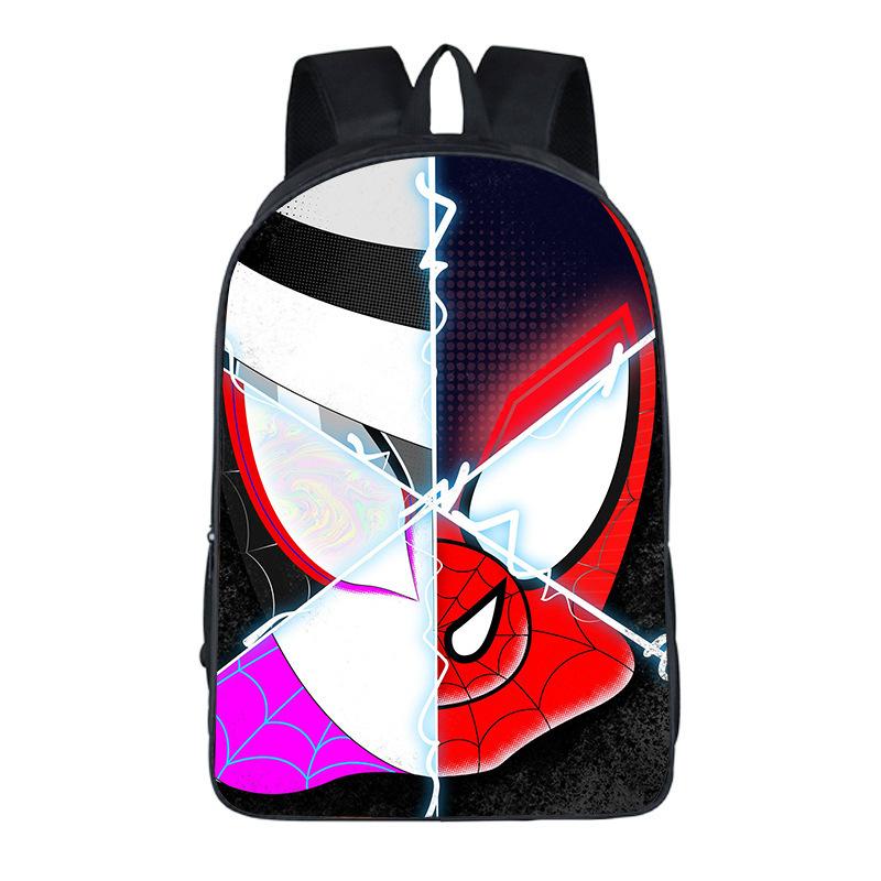 Spider-Man Backpack Elementary And Secondary School School Bag Large Capacity Cartoon Anime Boys Backpack Superman Spider-Man