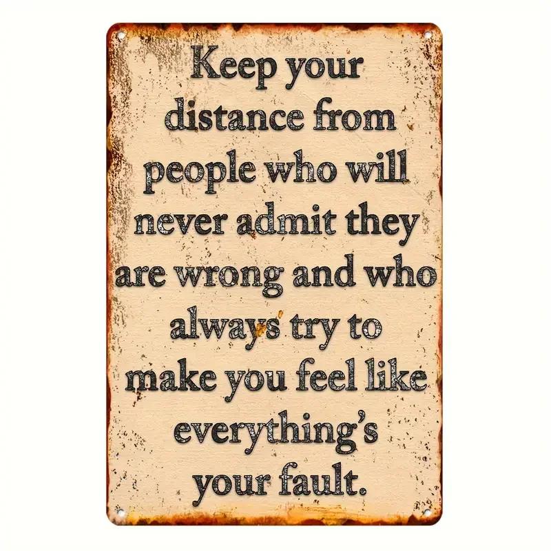 Humorous Satirical Phrases Aluminum Sign Vintage Metal Sign For Home, Cafe Bar Club, Garage, Spaces LivingRoom Wall Decor