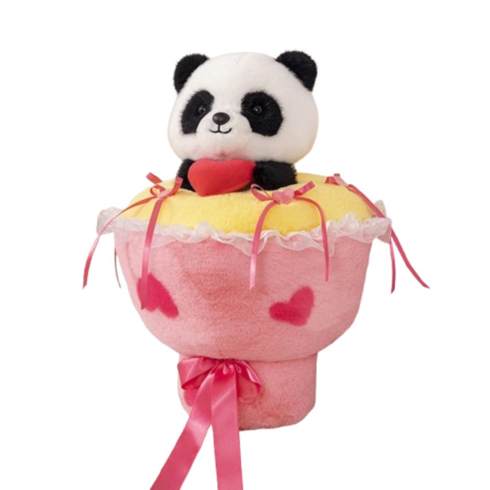 Handmade Panda Bouquet Plush Toys Cartoon Animal Animal Bridal Bouquet  Holiday Gifts
