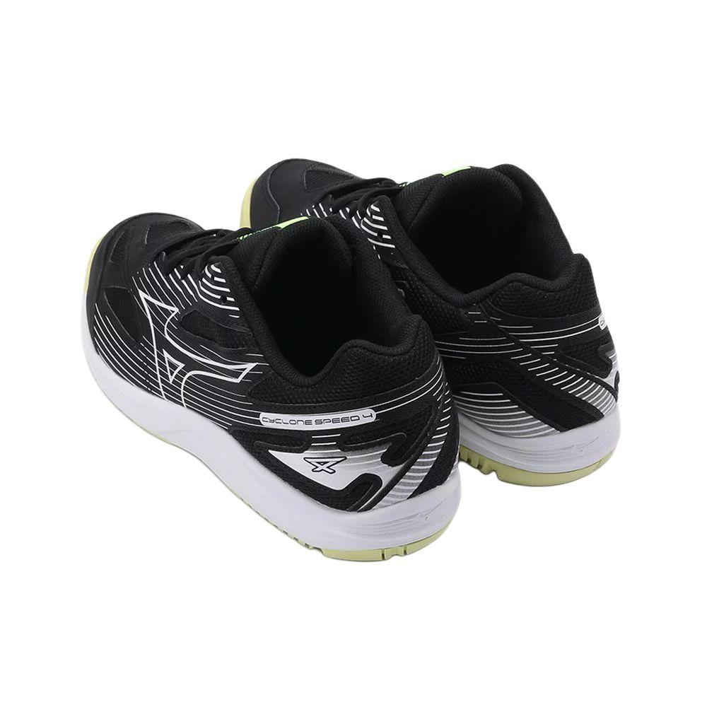 Mizuno Cyclone Speed 4 Black White Sunny Lime Men Sneakers V1GA238012