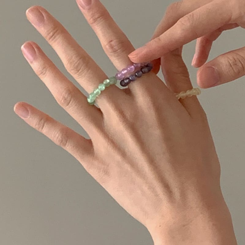 TORTOISE 1+1 Fez Jelly Ring_4colors