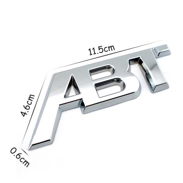 1Pcs Car Side Fender Trunk Rear ABT Logo Sticker Emblem Badge Decal Car Styling