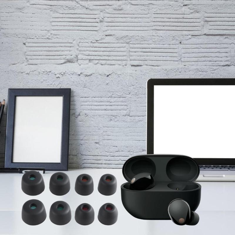 Silicone Ear Tip Wireless Earbuds Case for WF-1000XM5 Neck-mounted Earphones Eartip Anti-Slip Avoid Falling Offs