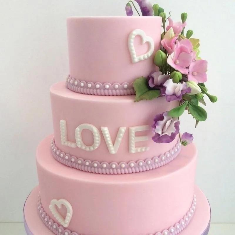 LOVE Letter Decorating Cutter Mould Mold Sugar Craft Tool Silicone Baking Mold Cake Decoration