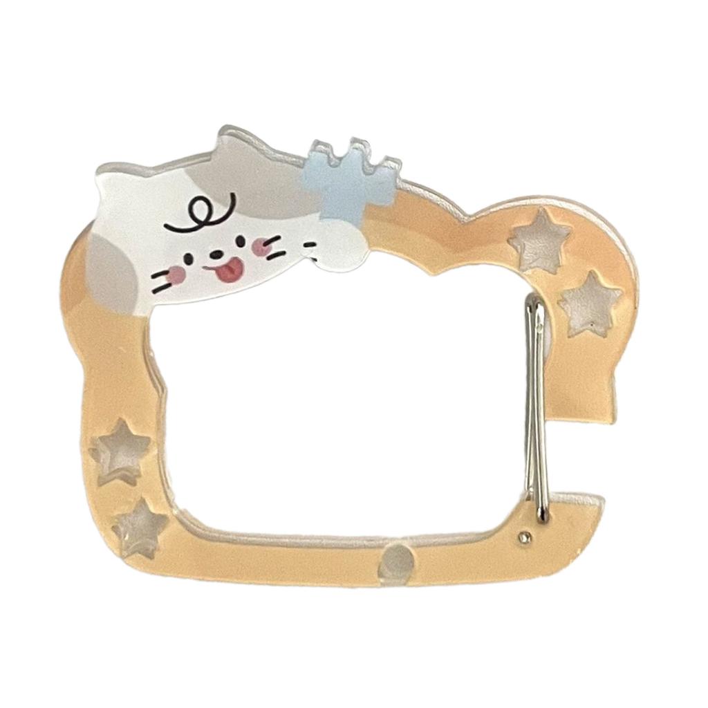 Leichter Acryl-Karabiner-Schlüsselanhänger Rucksackanhänger Handbuchdekoration Einzigartiges Geschenk für Studenten Büroangestellte