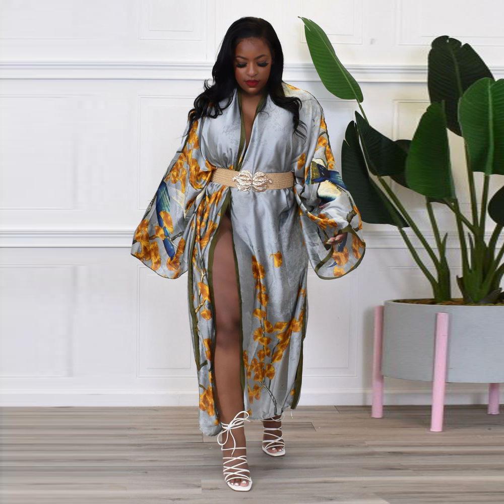 New Women's Multi-Color One Size Cover-Up with Modern Print