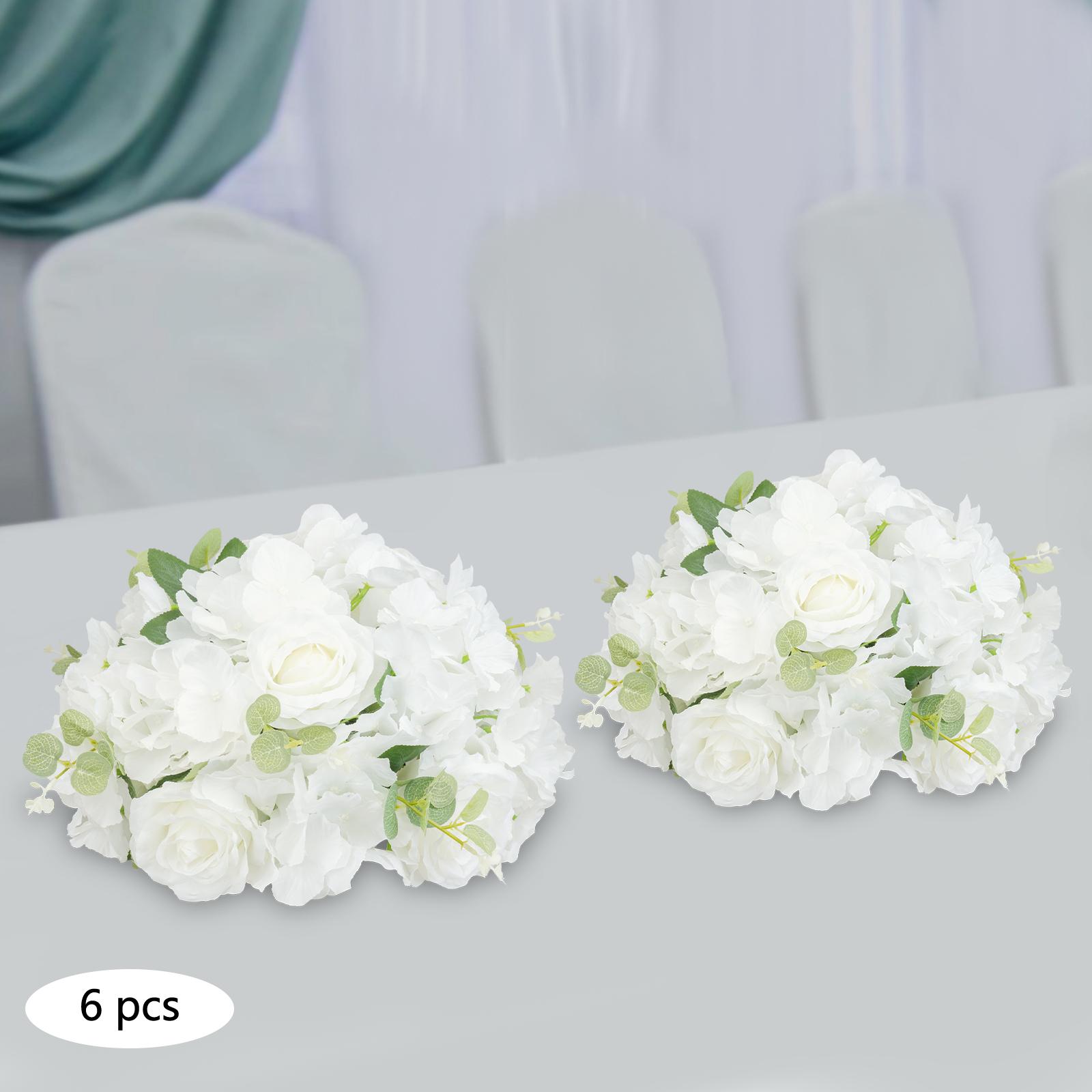 

6PCS Artificial Flower Ball Decor, Floral Arrangement Centerpiece, Wedding Table Decorations, Party Supplies, Home DIY Craft