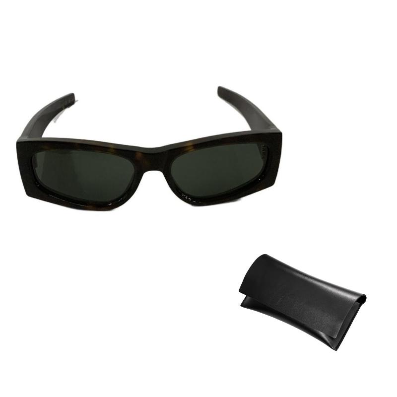 Saint Laurent Logo Rechteck Sonnenbrille Damen Sonnenbrille Schildpatt SLM140F-003