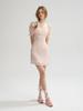 Sinseuden Peony Square Neck Mini Dress